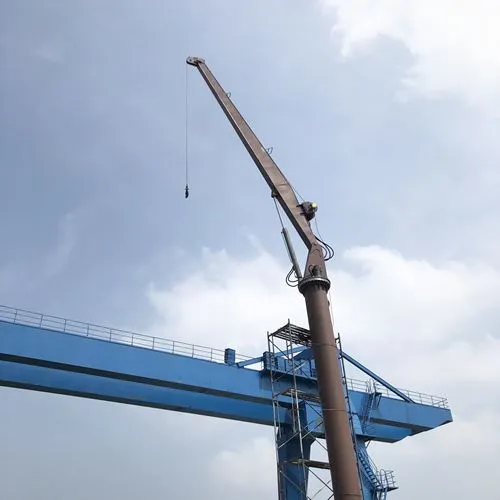 1.3t 9.1m Stiff Boom Fixed Pedestal Marine Offshore Crane
